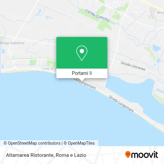 Mappa Altamarea Ristorante