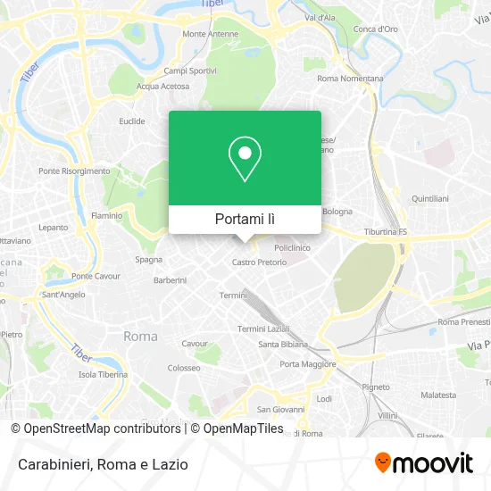 Mappa Carabinieri