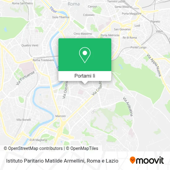 Mappa Istituto Paritario Matilde Armellini