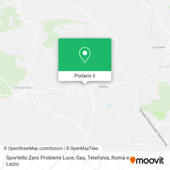 Mappa Sportello Zero Problemi Luce, Gas, Telefonia