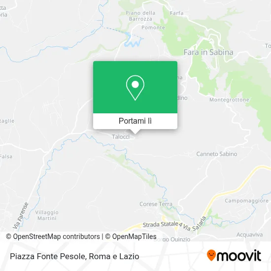 Mappa Piazza Fonte Pesole