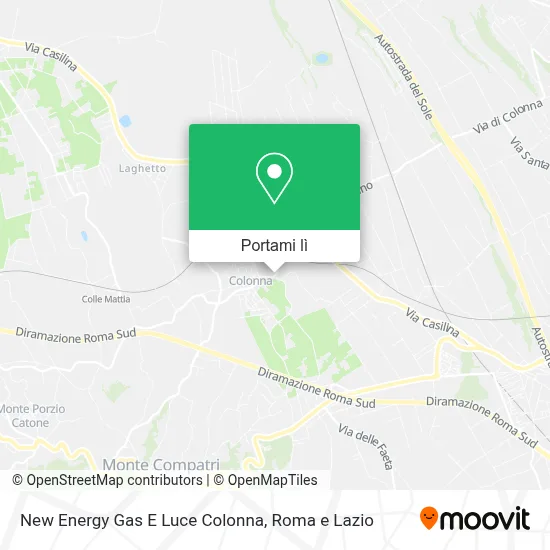 Mappa New Energy Gas E Luce Colonna