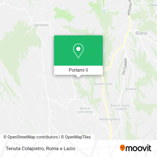 Mappa Tenuta Colapietro
