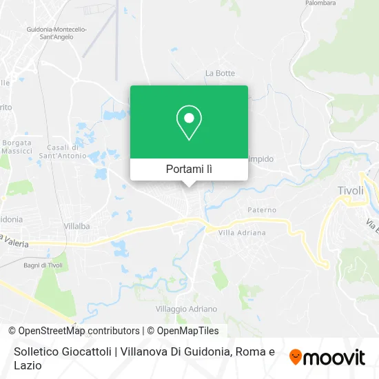 Mappa Solletico Giocattoli | Villanova Di Guidonia