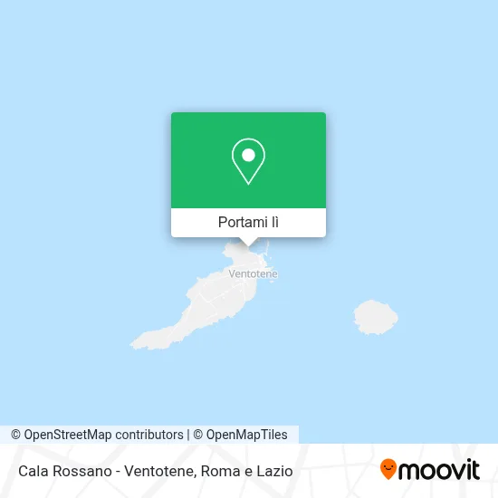 Mappa Cala Rossano - Ventotene
