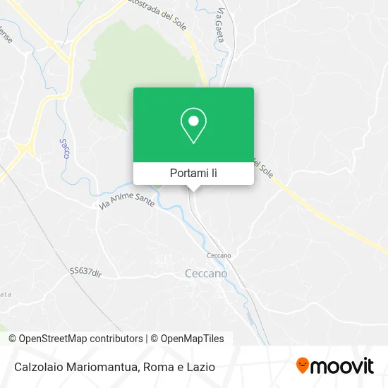 Mappa Calzolaio Mariomantua
