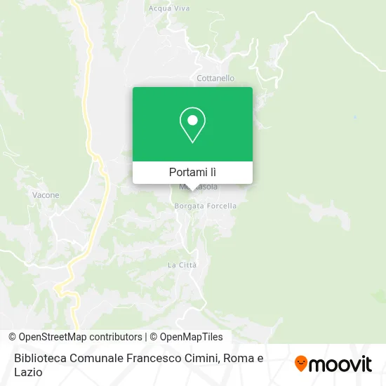 Mappa Biblioteca Comunale Francesco Cimini