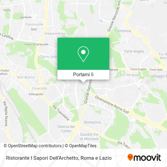 Mappa Ristorante I Sapori Dell'Archetto