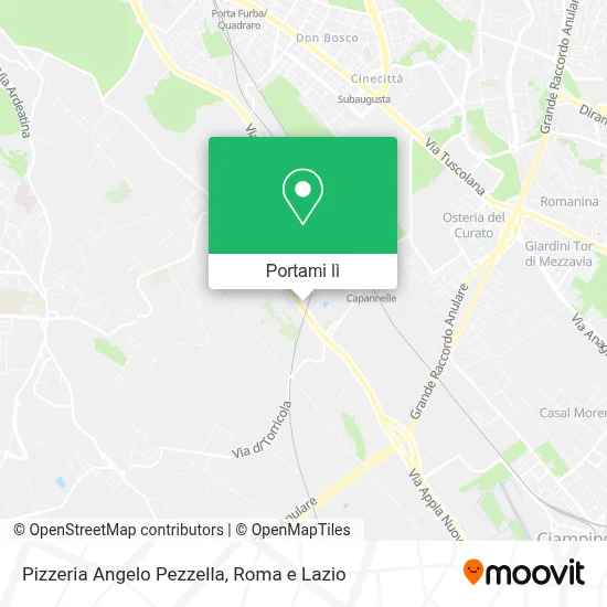Mappa Pizzeria Angelo Pezzella