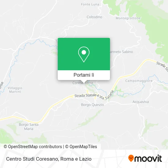 Mappa Centro Studi Coresano
