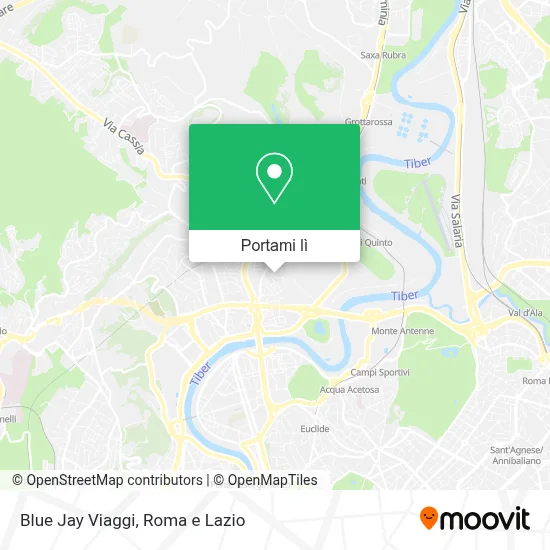 Mappa Blue Jay Viaggi