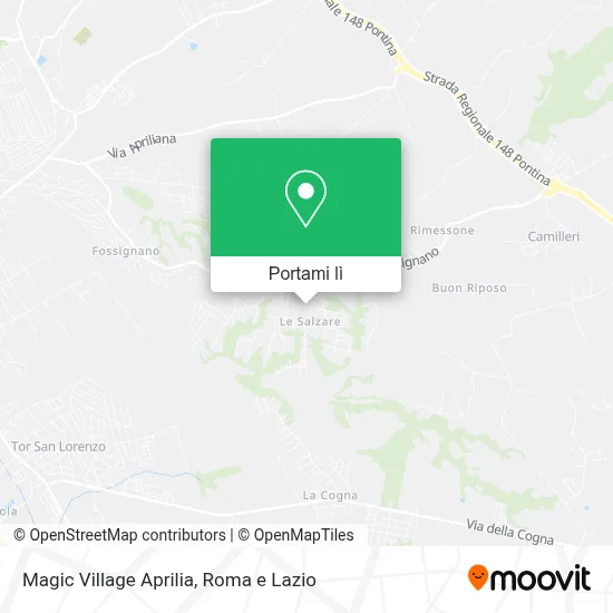 Mappa Magic Village Aprilia