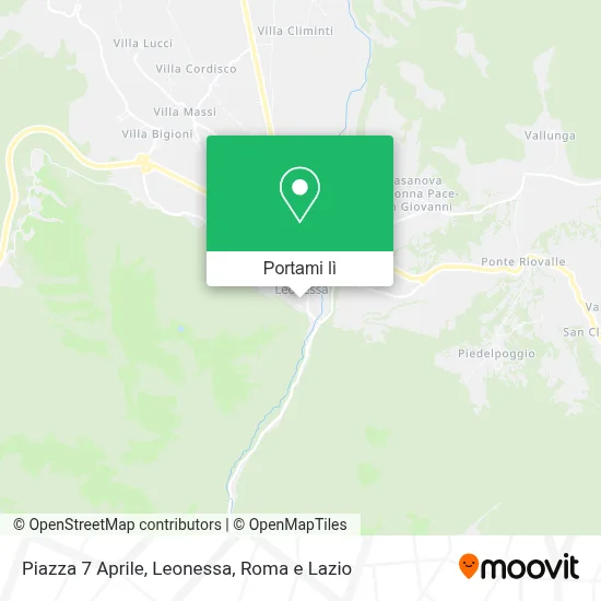 Mappa Piazza 7 Aprile, Leonessa