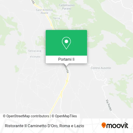 Mappa Ristorante Il Caminetto D'Oro
