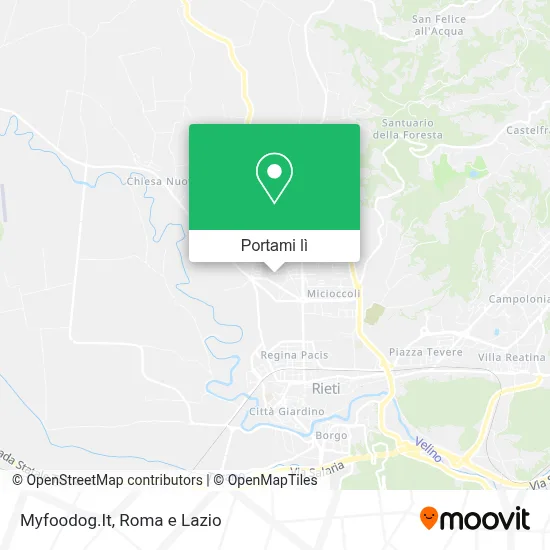 Mappa Myfoodog.It