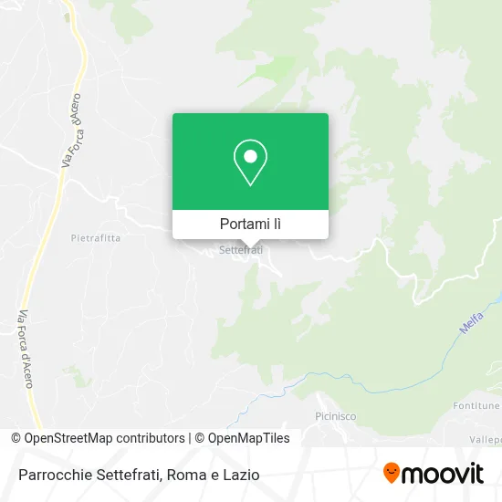 Mappa Parrocchie Settefrati