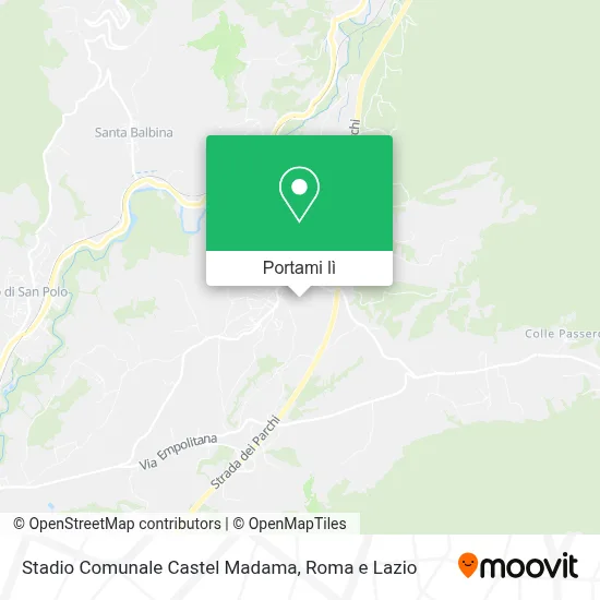 Mappa Stadio Comunale Castel Madama