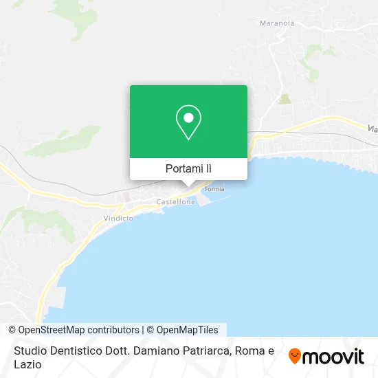 Mappa Studio Dentistico Dott. Damiano Patriarca