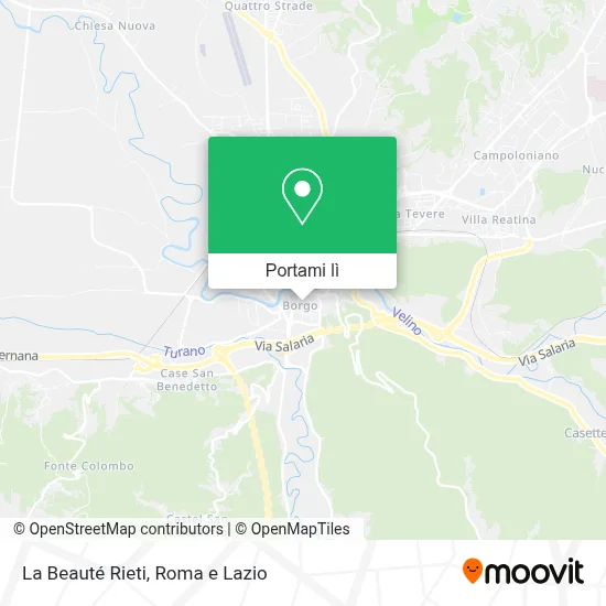 Mappa La Beauté Rieti