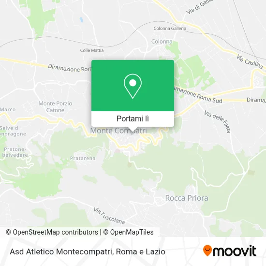 Mappa Asd Atletico Montecompatri
