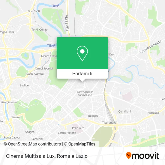 Mappa Cinema Multisala Lux
