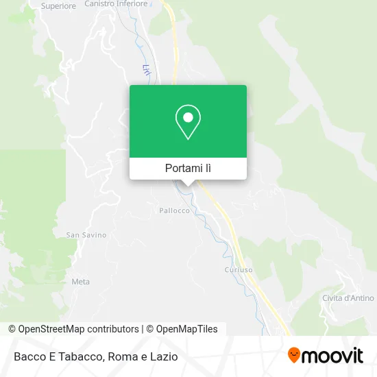 Mappa Bacco E Tabacco
