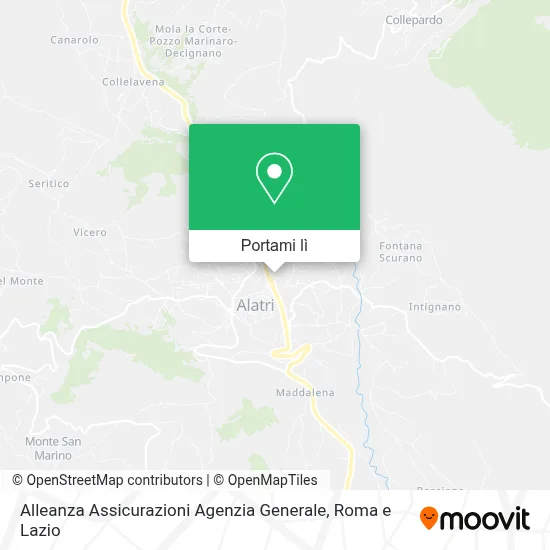 Mappa Alleanza Assicurazioni Agenzia Generale