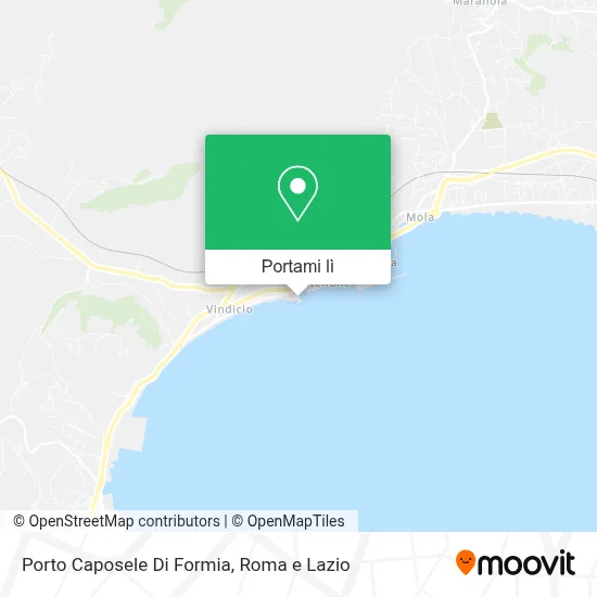 Mappa Porto Caposele Di Formia
