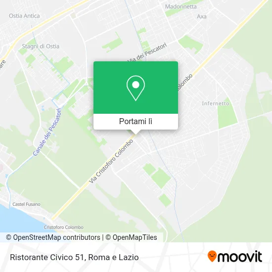 Mappa Ristorante Civico 51