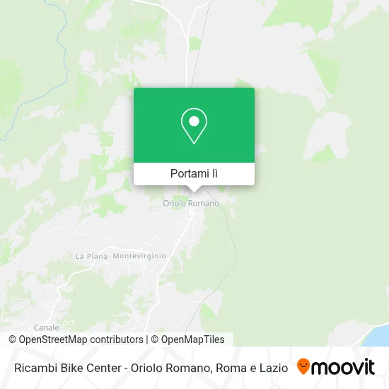 Mappa Ricambi Bike Center - Oriolo Romano