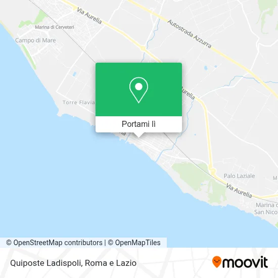 Mappa Quiposte Ladispoli