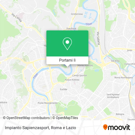 Mappa Impianto Sapienzasport