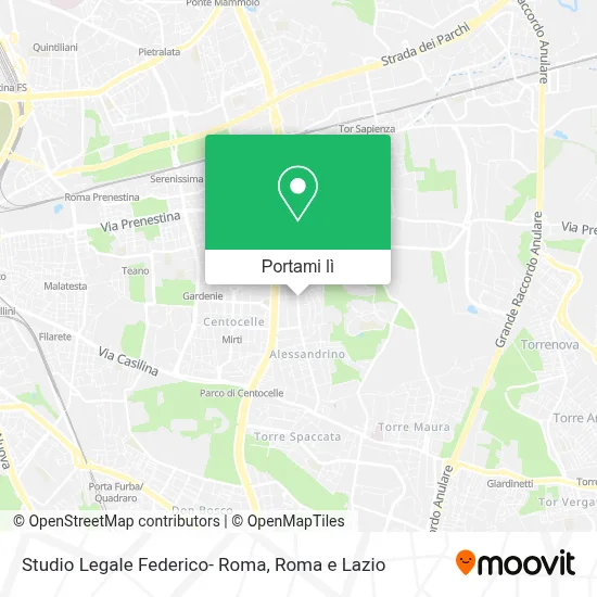 Mappa Studio Legale Federico- Roma
