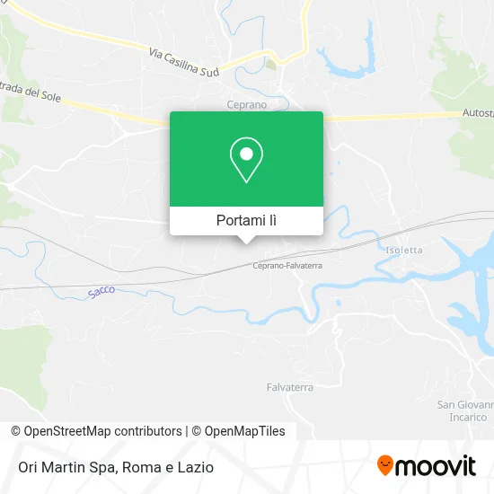 Mappa Ori Martin Spa