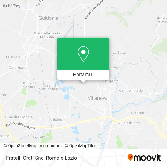 Mappa Fratelli Orati Snc
