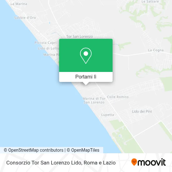 Mappa Consorzio Tor San Lorenzo Lido