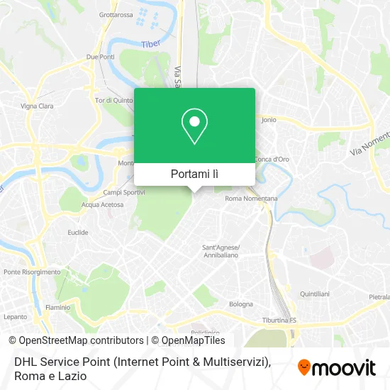 Mappa DHL Service Point (Internet Point & Multiservizi)