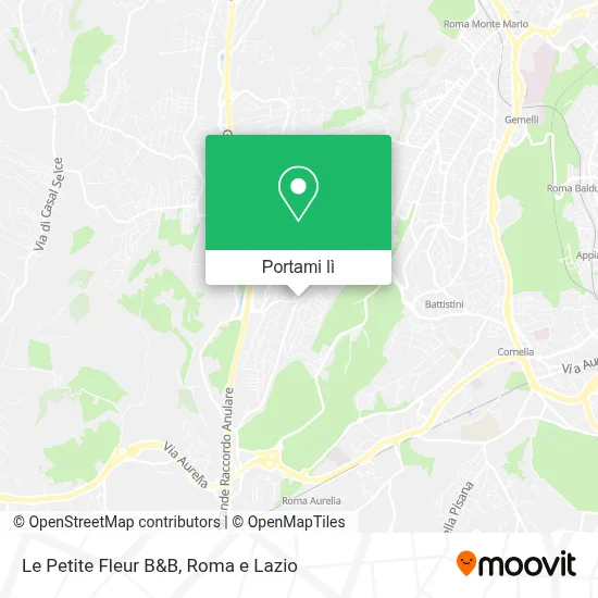 Mappa Le Petite Fleur  B&B