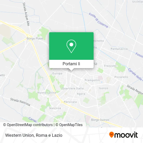 Mappa Western Union
