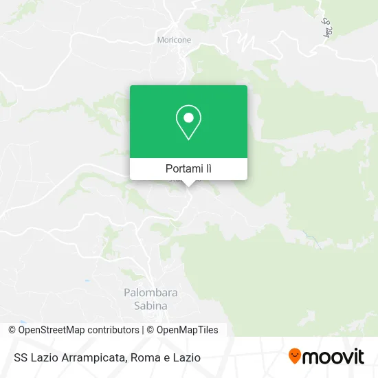 Mappa SS Lazio Arrampicata