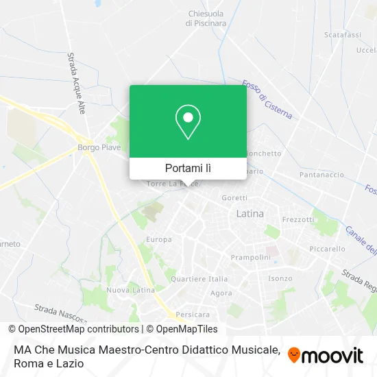 Mappa MA Che Musica Maestro-Centro Didattico Musicale
