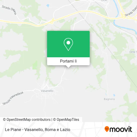 Mappa Le Piane - Vasanello