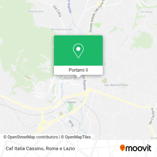Mappa Caf Italia Cassino