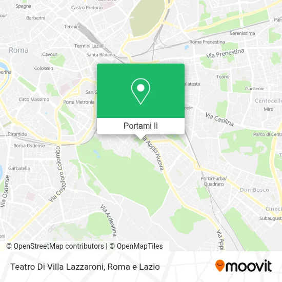 Mappa Teatro Di Villa Lazzaroni