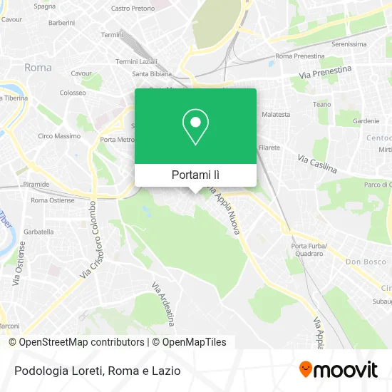 Mappa Podologia Loreti