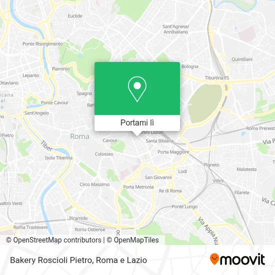 Mappa Bakery Roscioli Pietro