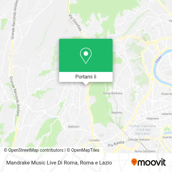 Mappa Mandrake Music Live Di Roma