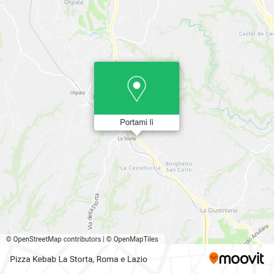 Mappa Pizza Kebab La Storta