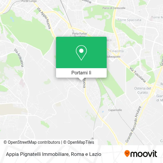 Mappa Appia Pignatelli Immobiliare