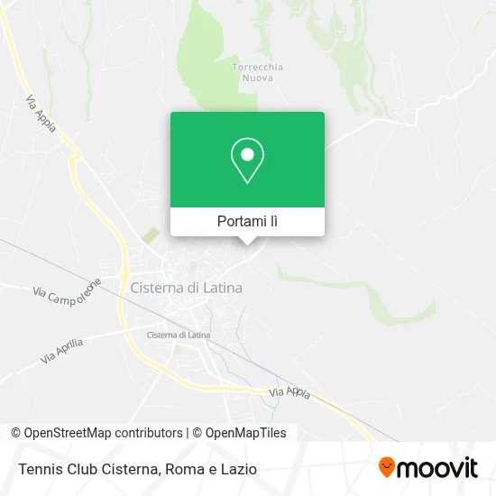 Mappa Tennis Club Cisterna